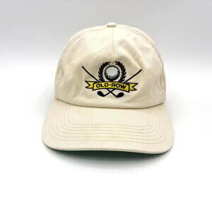Old Row Golf Beige Cream Snapback Cap